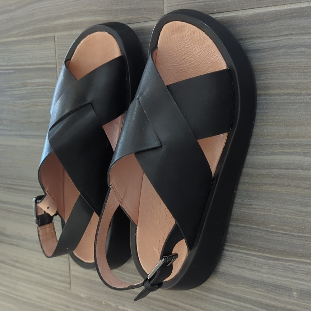 NEW Madewell The Maeva Flatform Sandal size 7